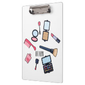 Kosmetik / Make-up Cartoon Illustration Klemmbrett (Links)