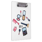 Kosmetik / Make-up Cartoon Illustration Klemmbrett (Rechts)