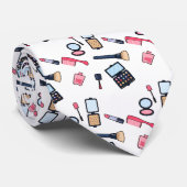 Kosmetik / Make-up Cartoon Illustration Krawatte (Gerollt)