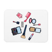 Kosmetik / Make-up Cartoon Illustration Magnet (Horizontal)