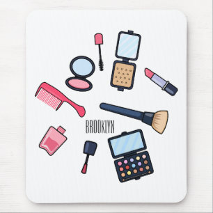 Kosmetik / Make-up Cartoon Illustration Mousepad