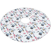 Kosmetik / Make-up Cartoon Illustration Polyester Weihnachtsbaumdecke (Schrägansicht)