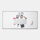 Kosmetik / Make-up Cartoon Illustration Schreibtischunterlage (Tastatur & Maus)