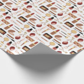 Kosmetik-Make-up-Muster Geschenkpapier (Ecke)