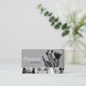 Kosmetik, Makeup Artist Business Card Visitenkarte (Stehend Vorderseite)