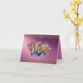 Kosmetik Makeup Brush Glamour Karte (Gelbe Blume)