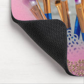Kosmetik Makeup Brush Glamour Mousepad (Ecke)