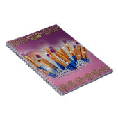 Kosmetik Makeup Brush Glamour Notizblock (Rechte Seite)