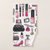 Kosmetik Makeup Brushes Nailpolish Badhandtuch Set (Handtuch)