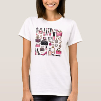 Kosmetik Makeup Brushes Nailpolish Lipstick T-Shirt