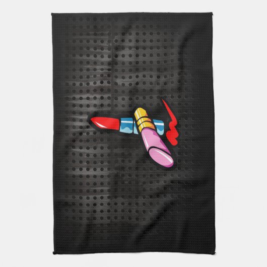 Kosmetik; Niedlich Schwarz Geschirrtuch (Vertikal)