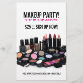 Kosmetik oder Makeup-Party-Flyer Flyer (Vorne)
