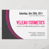 Kosmetik oder Makeup-Party-Flyer Flyer (Hinten)