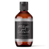 Kosmetik- oder Seifenverpackungs-Etikett - Schwarz