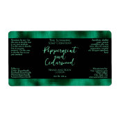 Kosmetik- oder Seifenverpackungsetikett - Schwarz (Vorne)