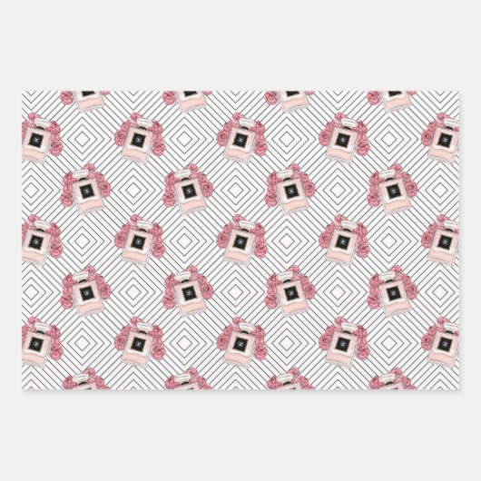 Kosmetik & Parfüm Geschenkpapier Set (Vorderseite 2)