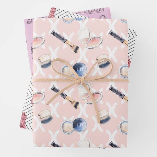 Kosmetik & Parfüm Geschenkpapier Set (Beispiel)