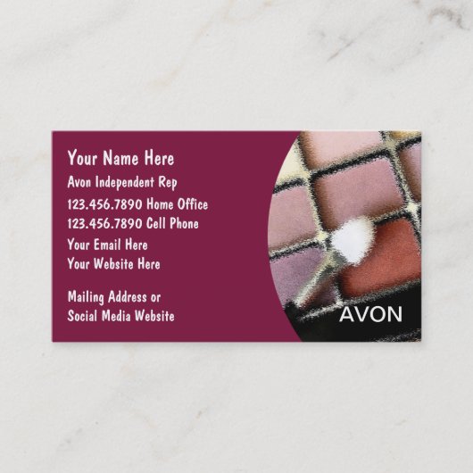 Kosmetik-Repräsentanten-Visitenkarten Visitenkarte (Vorderseite)