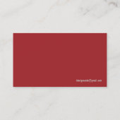 Kosmetik-Repräsentanten-Visitenkarten Visitenkarte (Rückseite)