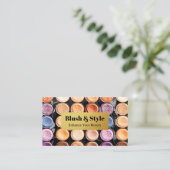 Kosmetik und Schönheit bilden Palette Visitenkarte (Stehend Vorderseite)