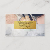 Kosmetik und Schönheit bilden Palette Visitenkarte (Rückseite)
