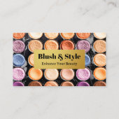 Kosmetik und Schönheit bilden Palette Visitenkarte (Vorderseite)