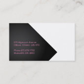 Kosmetik-Visitenkarte-Schablone Visitenkarte (Rückseite)