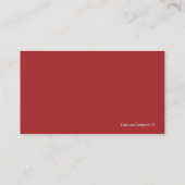 Kosmetik-Visitenkarten Visitenkarte (Rückseite)