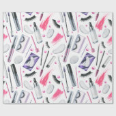 Kosmetik-Wasserfarbenmuster Geschenkpapier (Flach)