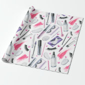 Kosmetik-Wasserfarbenmuster Geschenkpapier (Ungerollt)