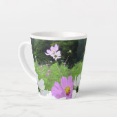 Kosmetik, Wilde Blume Felskollage Latte Tasse (Linke Ecke)