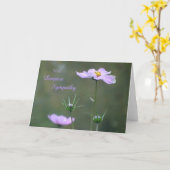 Kosmetik, Wilde Herbst-Blume Beileid Grußkarte Karte (Gelbe Blume)