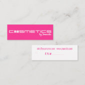 Kosmetika - Preis-Tag Mini Visitenkarte (Vorne/Hinten)