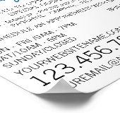 Kosmetikauswahl, Makeup-Künstlerwerbung Poster (Ecke)