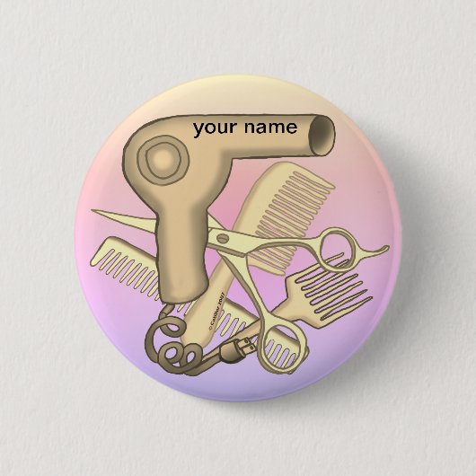 Kosmetikerin Pin-Button Button (Vorderseite)