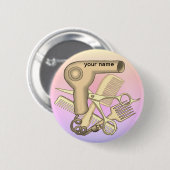 Kosmetikerin Pin-Button Button (Vorne & Hinten)