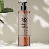 Kosmetikflaschen-Etikett in Kraft-Papier mit Logo Schaumweinetikett