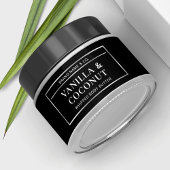 Kosmetikkennzeichnung für schwarze und silberne Bu Wasserflaschenetikett