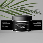 Kosmetikkennzeichnung für schwarze und silberne Bu Wasserflaschenetikett