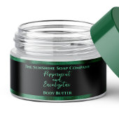 Kosmetikmarke Jar - Schwarze und grüne Folie