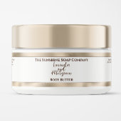 Kosmetikmarke Jar - Weiß mit Perlfolie