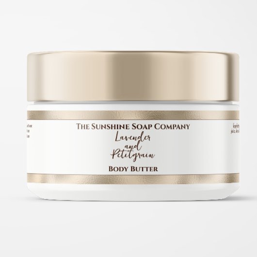 Kosmetikmarke Jar - Weiß mit Perlfolie