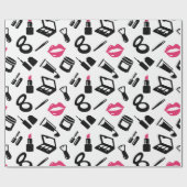 Kosmetikmuster Geschenkpapier (Flach)