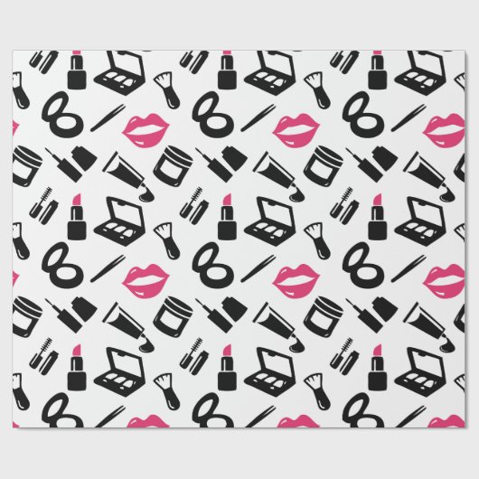 Kosmetikmuster Geschenkpapier (Flach)