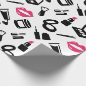 Kosmetikmuster Geschenkpapier (Ecke)