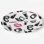 Kosmetikmuster Pappteller (Schrägansicht)