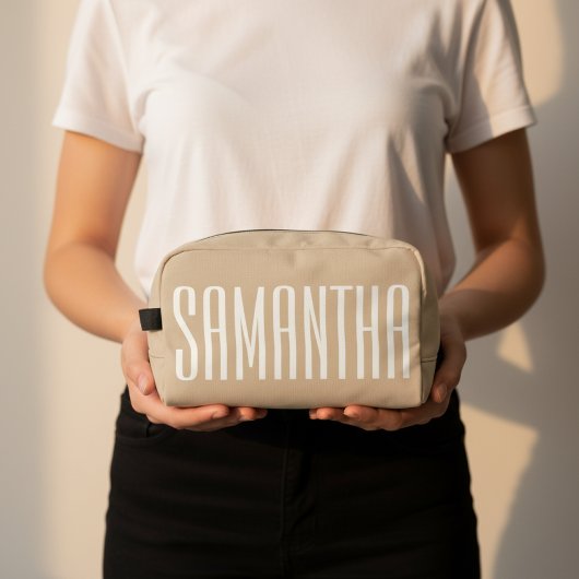 Kosmetiktasche mit individuellem Namen für Frauen, Waschbeutel