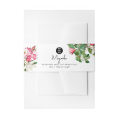 Kosmetische Bar-Seife Bauchband Etikett Magnolia Einladungsbanderole (Vorderseite Beispiel)