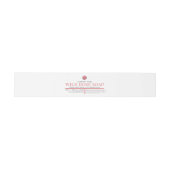 Kosmetische Bar-Seife Bauchband-Etikett Wrap Pink  Einladungsbanderole (Flach)