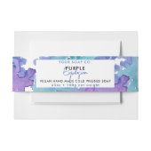 Kosmetische Bar-Seifenband-Produktkennzeichnung Li Einladungsbanderole (Vorderseite Beispiel)